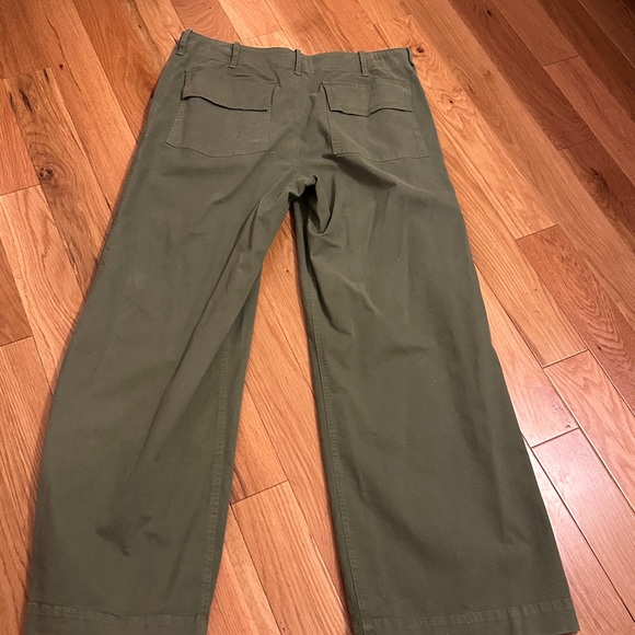 Nili Lotan Leon Boy pant olive green - Picture 4 of 4